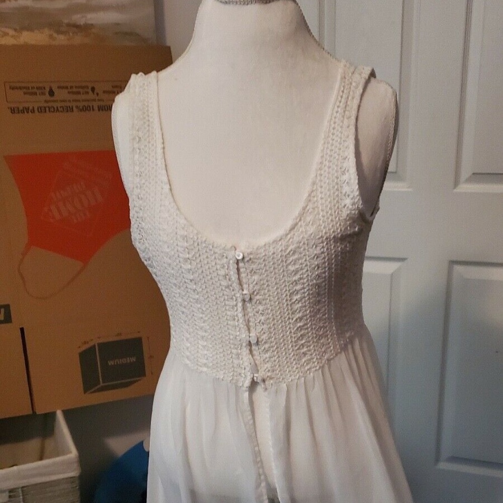 Hollister White Top with Sheer bottom Size L